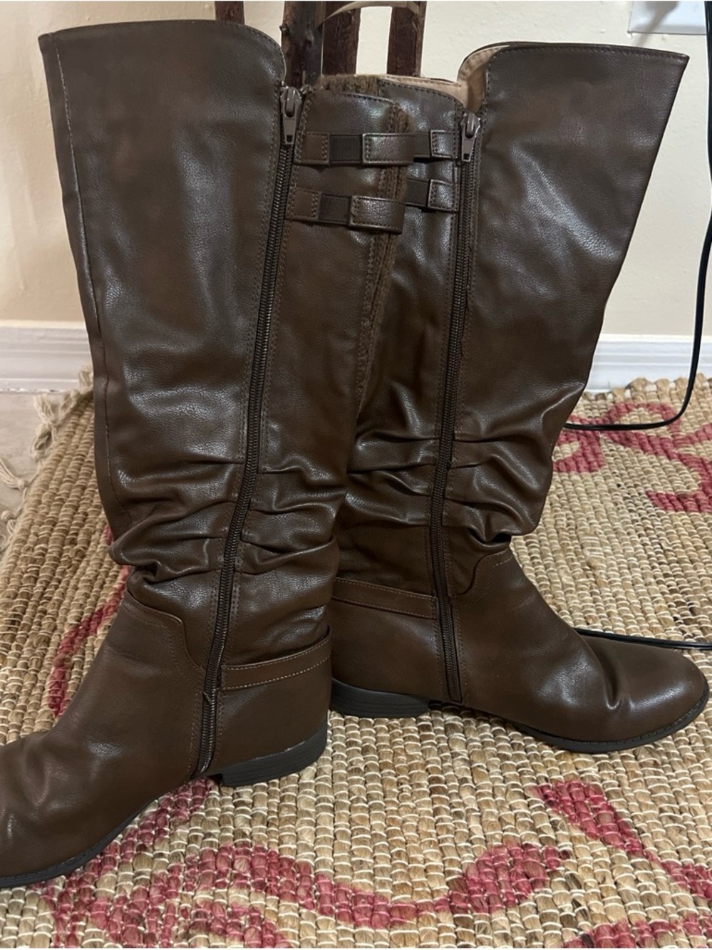 Life Stride Brown Knee-High Riding Boots